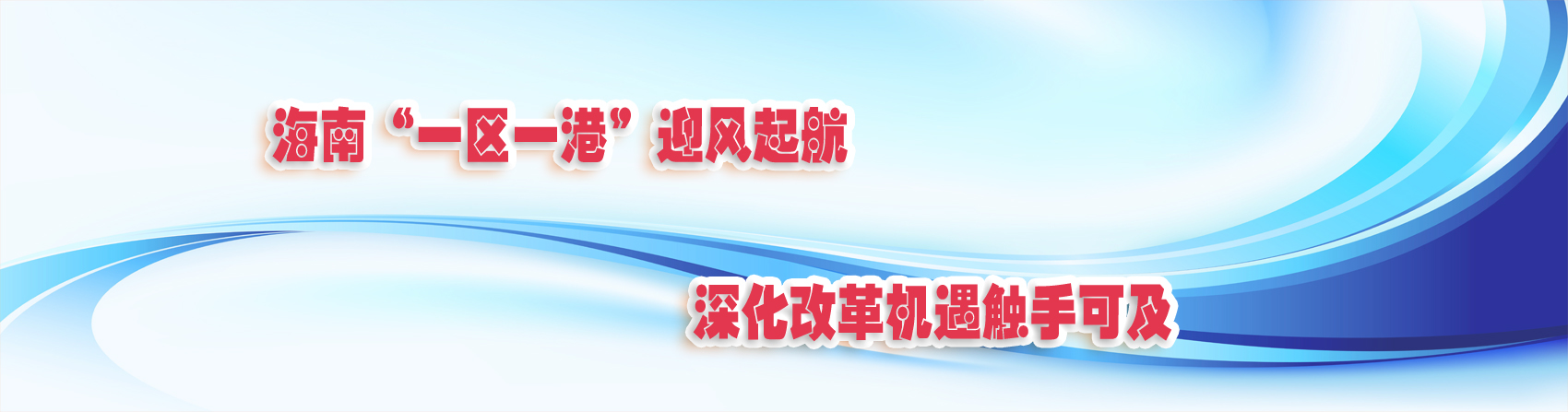 海南“一區(qū)一港”迎風(fēng)起航 深化改革機(jī)遇觸手可及